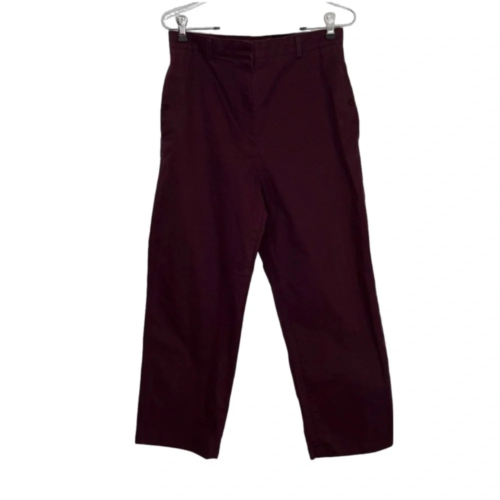 COS Burgundy Trouser Officewear Career Pants size 6